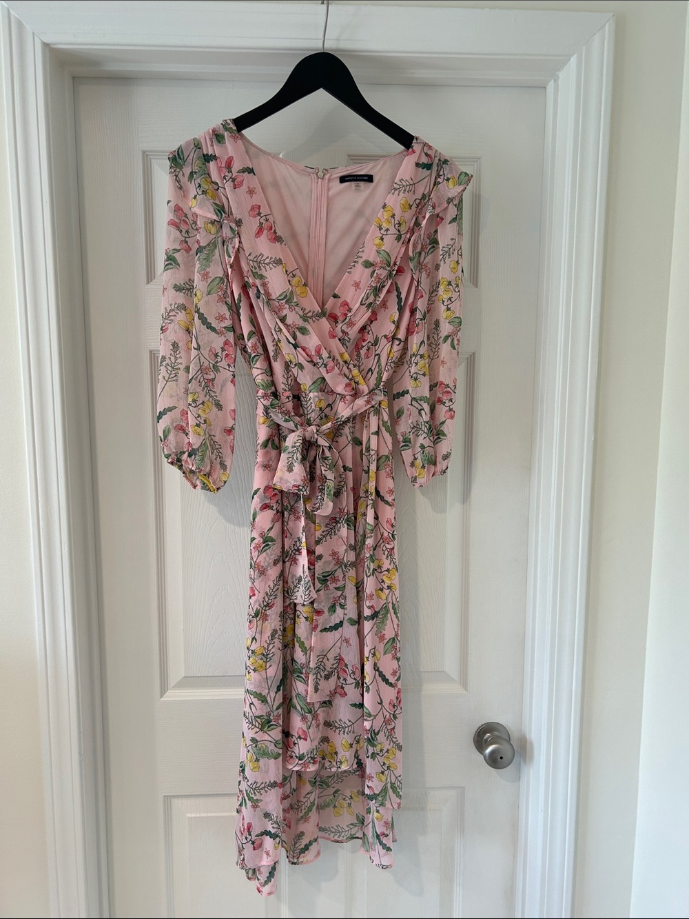Tommy Hilfiger Pink Floral Midi Dress